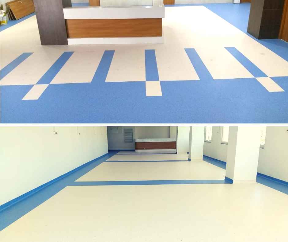 Kanva Hospital Binyl flooring by indiana floors and more